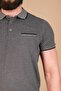 Men's Oxford Pike Flato Pocket Collar Detailed T-shirt - 7