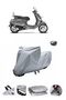 This Vespa Primavera 50 Touring motorcycle cover is not compatible with the rear Bag .
