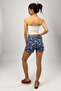 100% Cotton Women's High Waist Four Seasons Shorts Pajamas Navy Blue Capa - 9