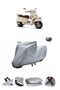 This Vespa GTV 250 IE motorcycle cover is not compatible with the rear Bag .