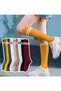 4-Pack Women's Knee-High Socks Mixed Color Cotton Classic Sports Socks Set