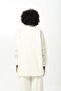 WOMEN'S ECRU SHIRT WITH Lace Embroidered ON THE SLEEVES AND FRONT - 5