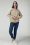 Unisex Beige Brooklyn 1898 Printed Crew Neck Oversize Sweatshirt - 4