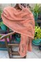 Cotton Cinnamon Color Pattern Shawl, Traditional Board Print - 4