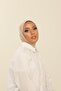 Ivory Practical Combed Cotton Shawl - Women's Hijab Velcro Hijab Bonnet