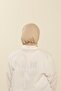 Ivory Practical Combed Cotton Shawl - Women's Hijab Velcro Hijab Bonnet - 3