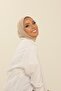 Ivory Practical Combed Cotton Shawl - Women's Hijab Velcro Hijab Bonnet - 5