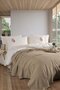 Royal Crest Beige Double 100% Cotton Duvet Cover Set and Piqué Set - 2