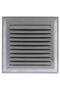 Grille Bathroom Wc Toilet Storage Ventilation Plastic Shutter Gray 50X50 cm - 2