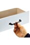 Furniture Bathroom Kitchen Cabinet Drawer Cabinet Door Handle 128 mm Handle Black Metal Handle - 3
