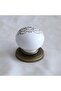 Porcelain Handle Button Furniture Kitchen Cabinet Drawer Cabinet Handles Cover Handle Handle Antique Yellow - 4