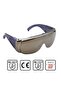 Work Safety Goggle Burr Protective Glasses Mirrored Silver Antifog - 2
