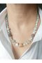 Moonstone, Mother-Of-Pearl, Agate and Crystal Quartz Natural Stone Necklace - 5