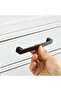 Kitchen Handle Drawer Cabinet Door Handle Metal Handle Furniture Cabinet Handles 128 mm Black - 2