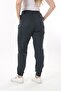 Women's Large Size Smoked Lycra 4-Pocket Jeans with Elastic Waist and Legs 65N37827 - 7