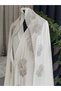 Medina Silk Embroidered Tied Prayer Dress+Shawl, Silk Morning Gowns, Dowry Prayer Dress & Morning Gowns - 6