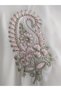 Medina Silk Embroidered Tied Prayer Dress+Shawl, Silk Morning Gowns, Dowry Prayer Dress & Morning Gowns - 7