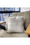 2-Piece Cotton Knitted Lace Knit Zippered Throw Pillow Cover - 4
