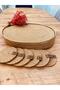 Jute wicker Placemat oval coaster and basket 13 pieces - 6