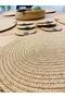 Jute wicker Placemat oval coaster and basket 13 pieces - 4