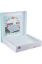 Light Blue Double Duvet Cover Set - Cord Piping, Pillowcase, Summer Thin Fabric