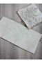 2 Piece French Laced Dowry Holder 50X90 Velvet Hand and Face Towel - 4
