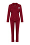 Bordo %100 Pamuklu Penguen Baskılı Örme Pijama Takımı THMAW23PT00151 - 6