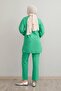 Leaf Stone Processing Green Linen Suit - 5