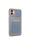 Apple iPhone 11 Compatible Glossy Edge Card Holder Bark Cover - 7