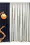 Bamboo Linen Foldet - Luxury Tulle Curtain, 1/3 Tight Pleat - 2