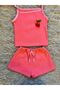 Ribbed Ribbed Shorts with Adjustable Straps, 2-Piece Set - 2