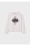 Girl's Long Sleeve T-Shirt Cream 7008