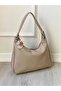 Ring-Detail Lined Relaxed Shoulder Bag