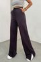 Women's Slit High Waist Wide Leg Casual Sweatpants - 5
