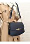 Women's Black Shoulder Bag Bagtopia Long Strap Chain Detailed Women's Shoulder Bag