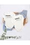 Unisex Baby Ecru Organic Long Sleeve Bodysuit with Mom and Dad Lettering Set of 2