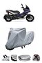 The Aprilia SR GT 125 motorcycle cover is not compatible with the rear Bag .