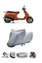 The Piaggio ET4 150 motorcycle cover is not compatible with the rear Bag .