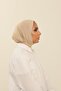 Ivory Practical Combed Cotton Shawl - Women's Hijab Velcro Hijab Bonnet - 4