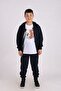 Zippered Suit-Panda Printed T-Shirt - Set of 3 Boys' Tracksuits - 2
