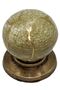 Handcrafted Porcelain Handle Cabinet Drawer Furniture Kitchen Child Handle Ruby Button-Green-Gold-Stk1223 - 4