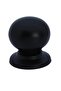 Porcelain Handle-Cabinet-Drawer-Furniture-Kitchen-Child-Handle-Ruby Button Matte Black-Stk0166