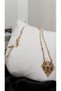 Vip Serenay Leyla Steel Zircon Stone Modern Sports Gold Necklace - 3