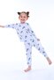 100% Cotton Floral Patterned Long Sleeve Combed Cotton Fabric Girls' Pajama Set (3,4,5,6,7,8 Years) - 2