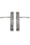 Mirrored Nickel Satin WC Door Handle Right Left Suitable (1 SET) - 5