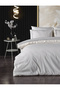 Zelda Embroidered Duvet Cover Set Double - Indigo