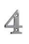 Steel Door Number 5 Cm Bright Chrome Number 4