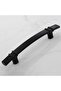 Hard Plastic Black Drawer Furniture Kitchen Cabinet Handle Handle Handles 96 mm Handle 5 Pcs - 5