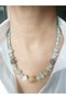 Moonstone, Mother-Of-Pearl, Agate and Crystal Quartz Natural Stone Necklace - 3