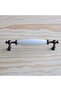 Porcelain Smoke White 128 mm Handle Furniture Drawer Kitchen Handles Handle Cabinet Cupboard Door Handle - 4